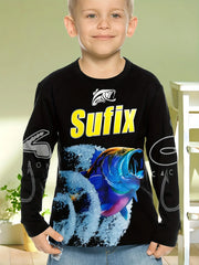Magliette grafiche da pesca Abbigliamento per bambini Autunno Manica lunga Top - immagine 9