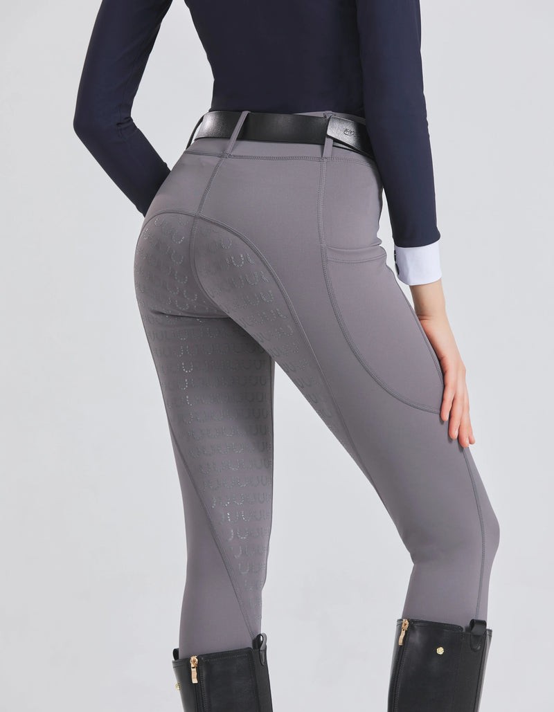 Pantaloni da Equitazione Donna Estivi – Leggings Antiscivolo in Silicone Traspiranti ed Elasticizzati