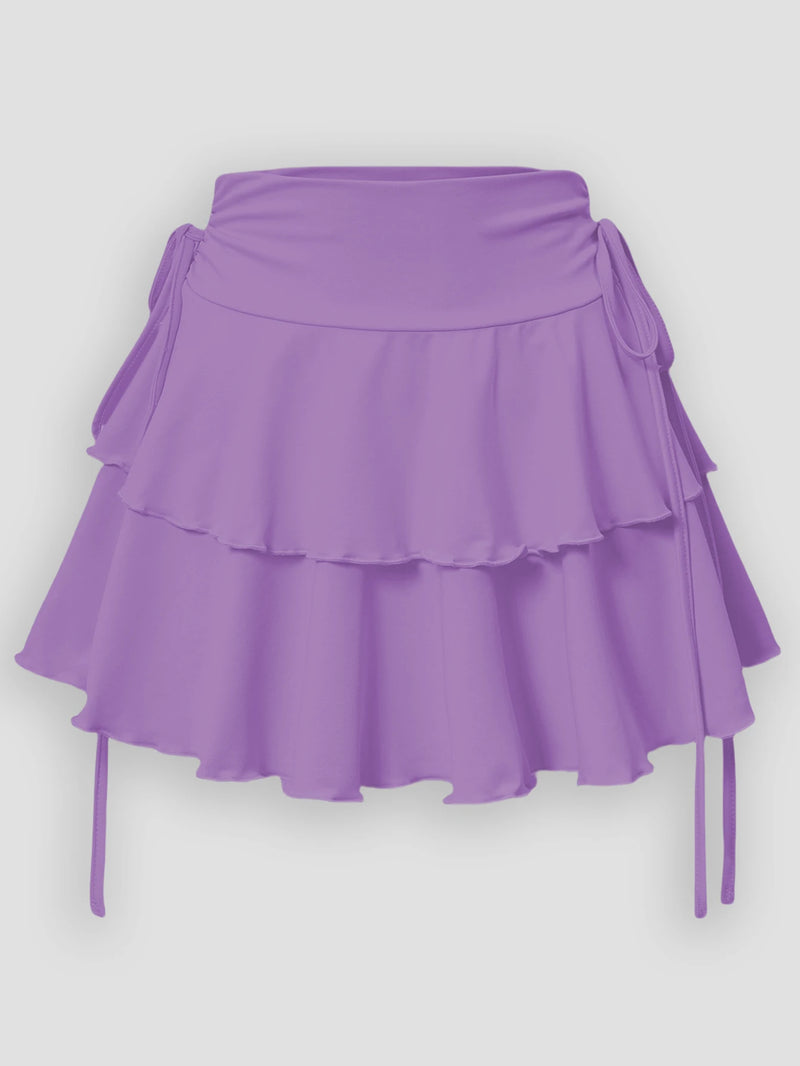 Nuova gonna a tinta unita da donna, moda estiva, versatile, a vita alta, vestibilità slim, elastica, gonna corta, articoli disponibili in magazzino