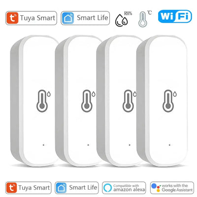 Tuya Smart WIFI Sensore di umidità della temperatura APP Monitor remoto per Smart Home Smart Life Funziona con Alexa Google Assistant