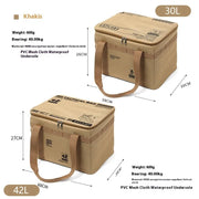 Borsa Tattica Campeggio 30-42L – Organizer Outdoor Impermeabile con Scomparti Modulari per Picnic e Attrezzatura - Campeda