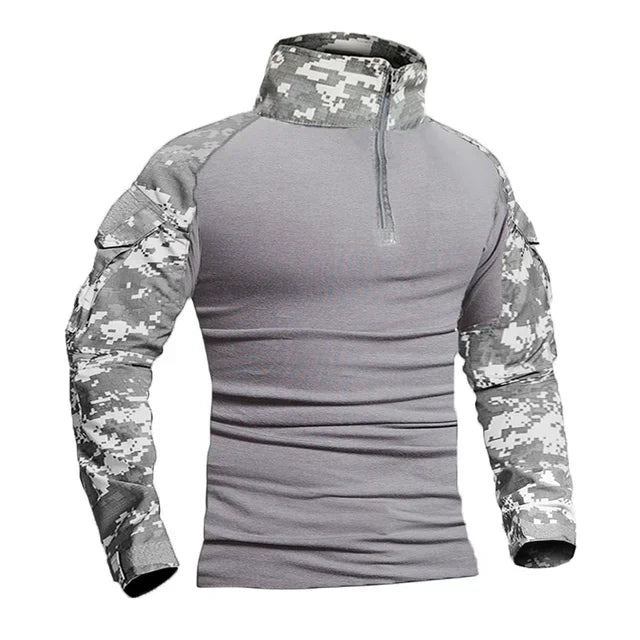 T-shirt da trekking tattiche all'aperto uomo combattimento esercito militare CP - immagine 7