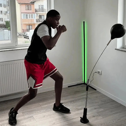 Sacco da Boxe Cobra Reflex con Asta Regolabile – Allenamento Velocità e Riflessi Home Fitness - Campeda