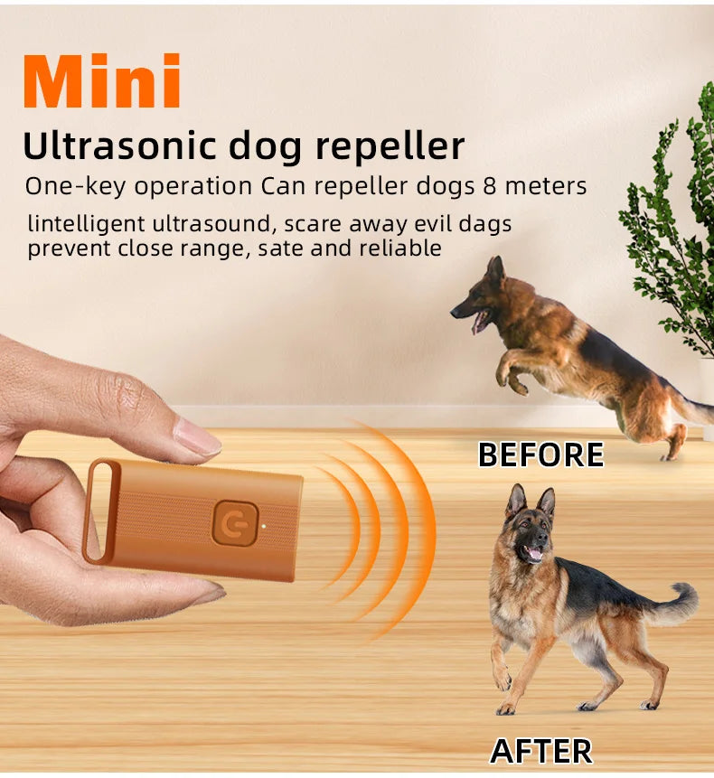 Mini Repellente Ultrasuoni per Cani Ricaricabile Portatile - immagine 4