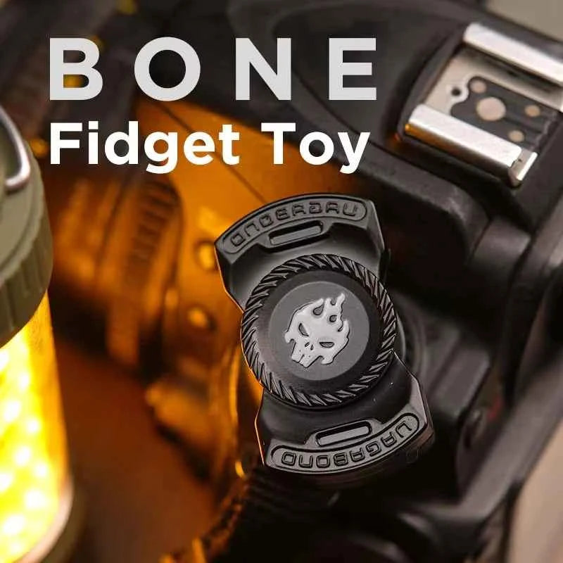 Divertimento 3-in-1 Gioco EDC Fidget Toys Personalizzato Scheletro Fantasma Fidget Spinner Lega Fidget Slider Giocattolo di Rilascio di Stress Suono Moneta Giocattolo