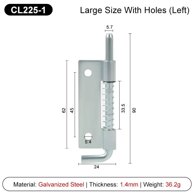 2 Pezzi CL225 Perno a Molla in Acciaio Inox 304 Argento - immagine 10