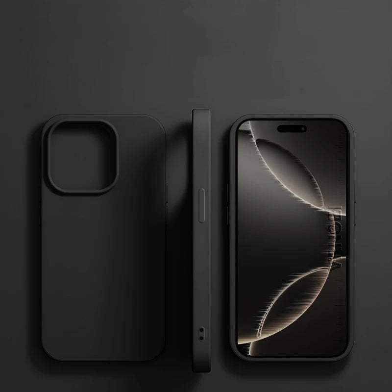 Custodia per telefono in silicone liquido originale per APPLE iPhone 11 13 12 14 15 16 Pro Max Plus 16E Custodie Cover posteriore protettiva antiurto