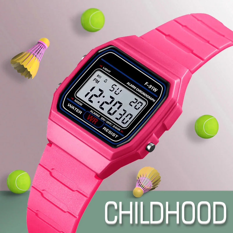 Orologio da polso per bambini impermeabile a LED sportivo analogico digitale militare - immagine 8