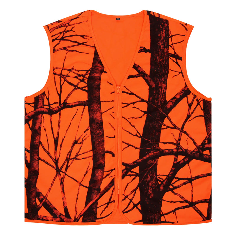 GUGULUZA M-4XL Gilet da esterno uomo Escursionismo Pesca Campeggio Caccia arancione