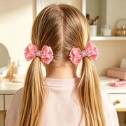 Fiocchi per capelli bambine set da 2 pezzi graziosi a doppio strato - immagine 18