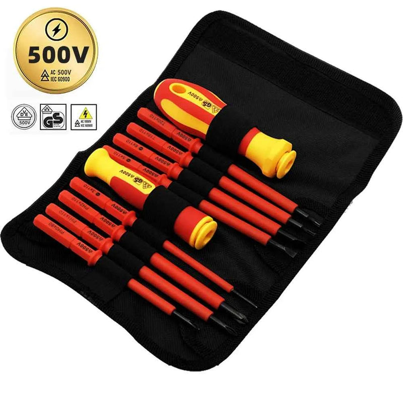 Cacciavite per elettricista isolato Cacciavite esagonale combinato ad alta durezza con croce magnetica a forma di parola per uso domestico