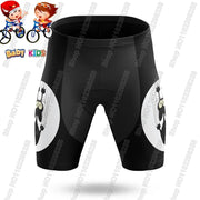 Maglia da ciclismo per bambini divertente cartone animato gatto Set estate manica - immagine 3