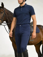 Pantaloni da equitazione semi-siliconati per uomo - immagine 5
