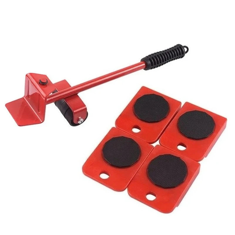 Set di Rulli per Spostamento Mobili Attrezzo Sollevamento e Trasporto - immagine 8