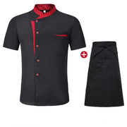 Set da chef estivo a maniche corte Ristorante Hotel Cucina Abbigliamento lavoro Uomo - immagine 14