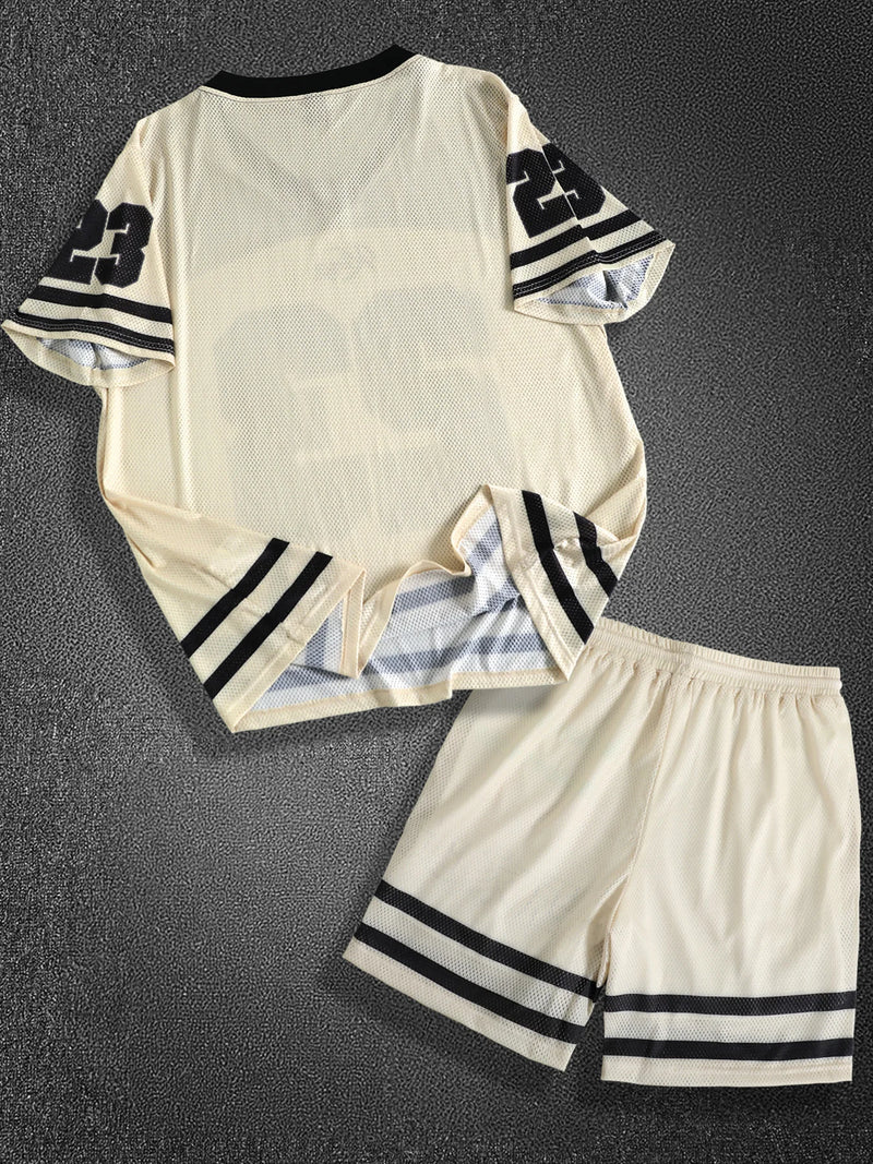 Completo da Uomo Stile Maglia Rugby Vintage - immagine 3