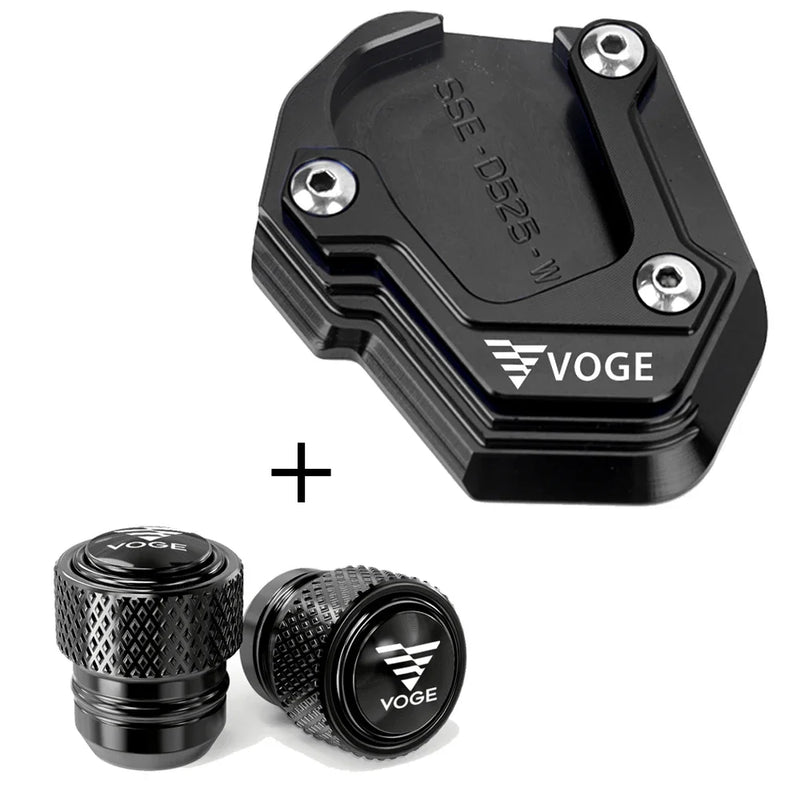 Estensione Cavalletto Laterale Moto VOGE DS900X DS525X DS625X 300 Rally – Base Maggiorata Antiscivolo in Alluminio CNC