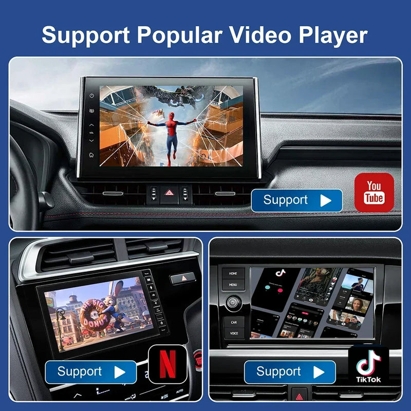 Box AI Android 11 CarPlay da Cablato a Wireless TV Universale Plug and - immagine 6