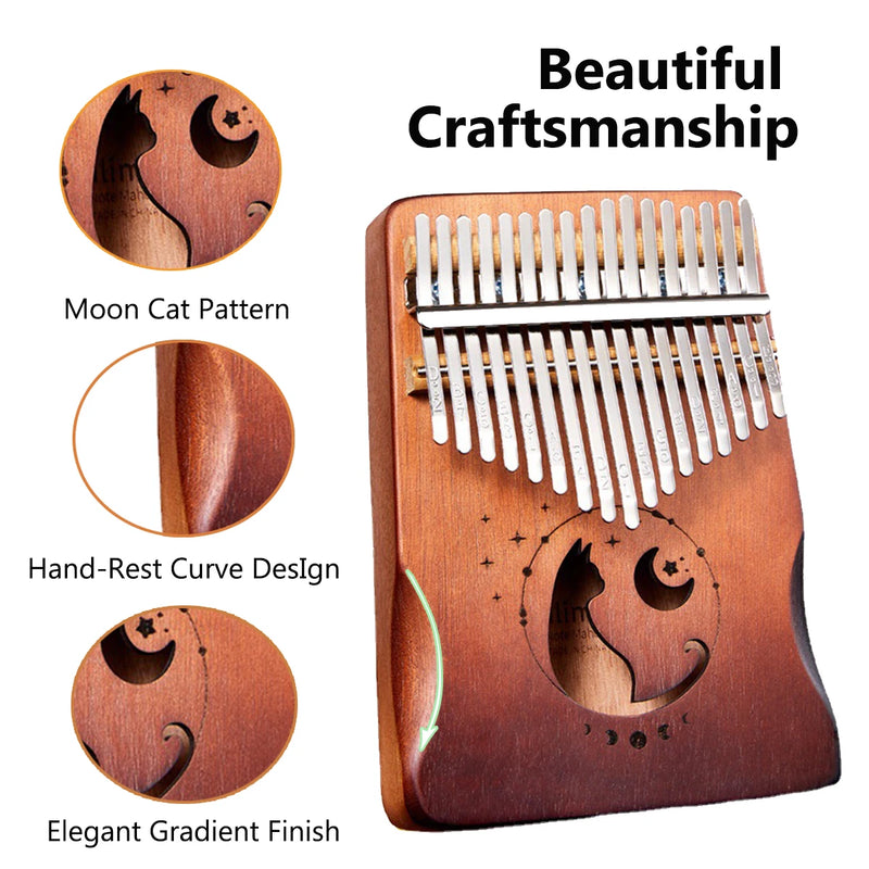 Kalimba Miwayer 17/21 Tasti in Legno Massello

Suono caldo, design artistico e perfetta per iniziare a suonare