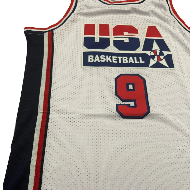 Maglie da Basket USA Ricamo a 9 Punti Abbigliamento Sportivo Traspirante - immagine 6