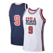 Maglie da Basket USA Ricamo a 9 Punti Abbigliamento Sportivo Traspirante