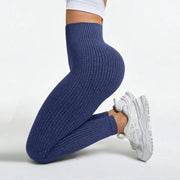 Leggings sportivi da donna Pantaloni yoga senza cuciture con controllo della pancia - immagine 9