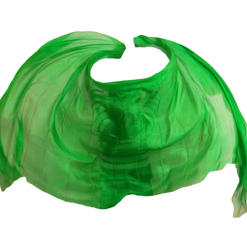 100% seta Performance Danza Tinta unita Texture leggera Velo Scialli Sciarpa da donna