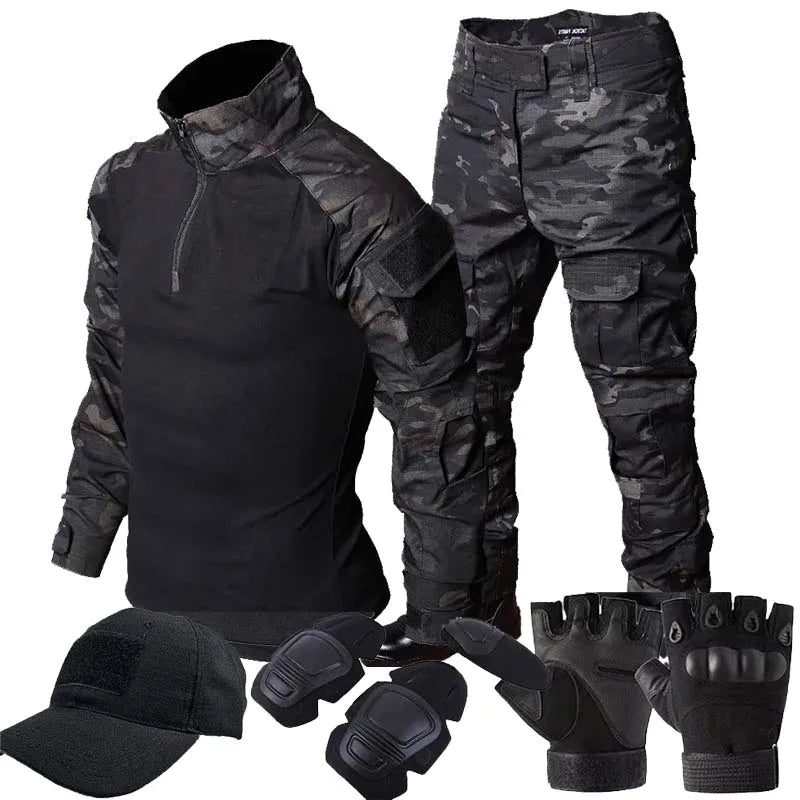 MCBK Uniforme tattica Tute da combattimento Milit Tuta mimetica Camicie caccia - immagine 11