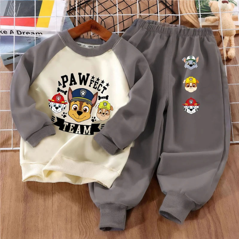 Set 2 Pezzi PAW Patrol per Bambini: Felpe con Stampa e Cuciture a - BROWN 90(9-12M) - immagine 13