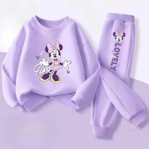 Primavera Autunno Stile Set di abbigliamento per bambini Neonate O Collo Felpa