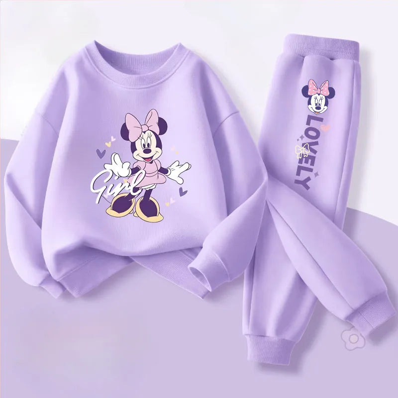 Primavera Autunno Stile Set di abbigliamento per bambini Neonate O Collo Felpa - immagine 5
