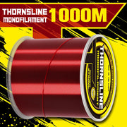 Thornsline 500M 1000M Lenza da pesca in nylon Monofilamento ad alta resistenza - 1000m Big Red 0.128MM-2.2LB-1.4KG - immagine