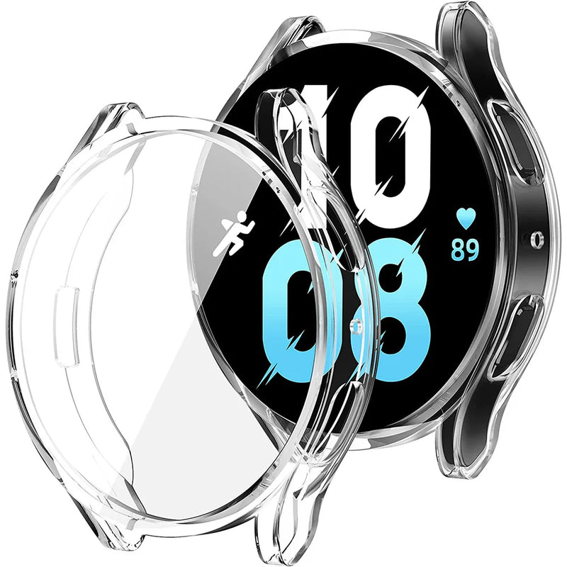 Adatto per Samsung Galaxy Watch 4 5 6 7 40mm 44mm Custodia protettiva antiurto e resistente ai graffi in materiale morbido completamente coperto