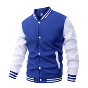 Giacca da baseball classica uomo Varsity Cappotto con bottoni sul davanti a blocchi - immagine 6