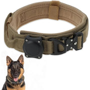 Collare per cani tattico impermeabile con maniglia di controllo Pte fibbia in lega