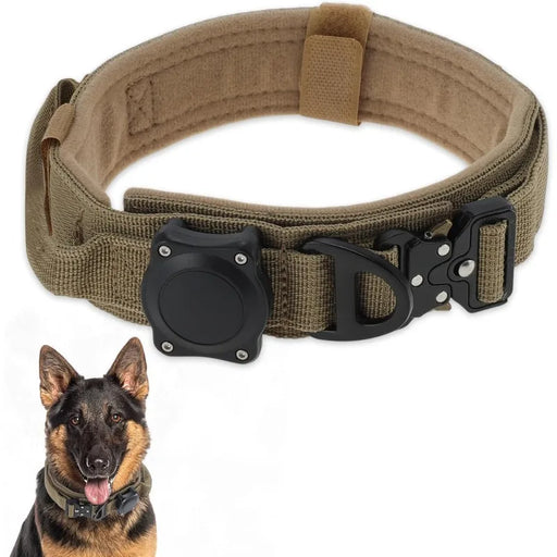 Collare per cani tattico impermeabile con maniglia di controllo Pte fibbia in lega