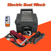 Verricello elettrico per rimorchio barche 12V 2000 libbre