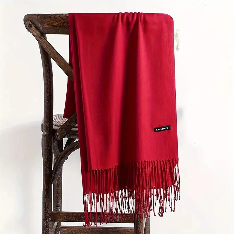 Sciarpa di Pashmina da donna Scialli Morbida sensazione cashmere Foulard viaggio - immagine 4