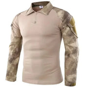 T-shirt da trekking tattiche all'aperto uomo combattimento esercito militare CP - immagine 13