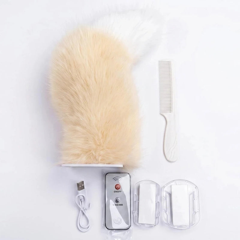 Coda Elettrica Oscillante per Auto, Simpatico Ornamento Peluche in Movimento per Interni ed Esterni Auto, Decorazione Scooter con Telecomando