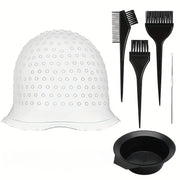 WANMEI 6PCS Salone Tappo per colorare i capelli in silicone Evidenziare ago - 6PCS - White - immagine 2