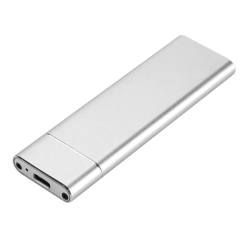 Custodia per disco rigido M.2 HDD in lega di alluminio Scatola per disco rigido B-KEY Scatola per disco rigido esterno Interfaccia USB C Supporto protocollo SATA e NVME