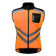 Gilet Ultraleggero WOSAWE Antivento per Moto Abbigliamento Ciclismo - Orange EU M (ASIA L) - immagine 11