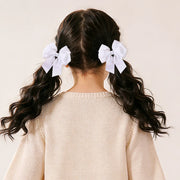 Fiocchi per capelli bambine set da 2 pezzi graziosi a doppio strato - immagine 10