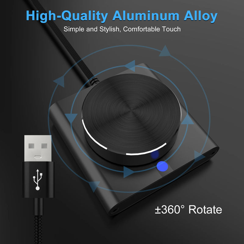 Manopola di controllo del volume USB Altoparlante computer PC Controller audio - immagine 8