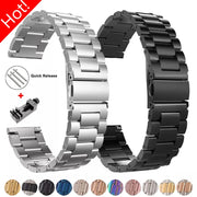 Cinturino Acciaio Inossidabile 20mm/22mm – Compatibile Samsung Galaxy Watch, Huawei GT, Amazfit - Campeda