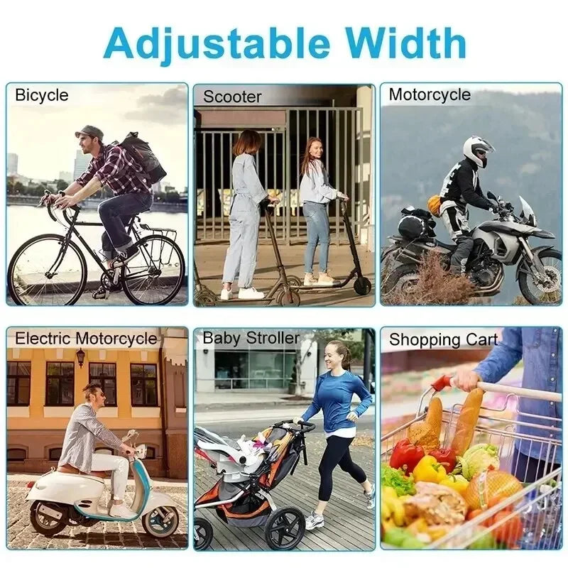 Supporto Smartphone Moto e Bici 360° – Porta Telefono Universale Antiscivolo per MTB, Scooter e E-Bike Compatibile iPhone Android - Campeda