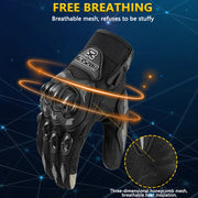 Guanti Moto Estivi Touch Screen – Traspiranti Antiscivolo con Protezione Nocche, Guanti Motocross e Racing Unisex - Campeda