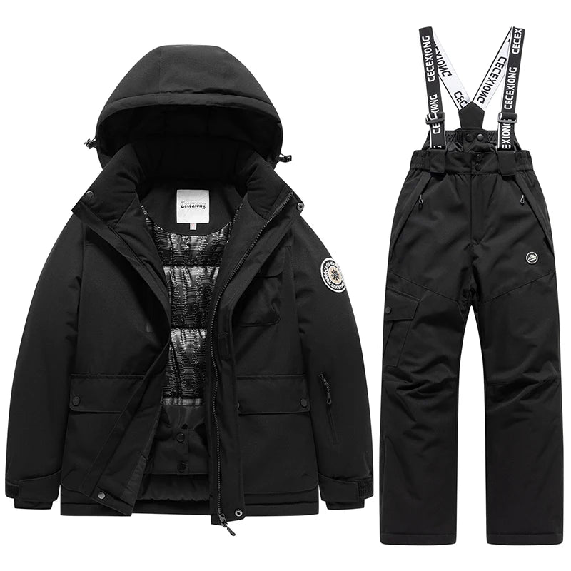 Sci invernale Cappotto e pantaloni da per bambini Set 2 pezzi Caldo impermeabile - immagine 12