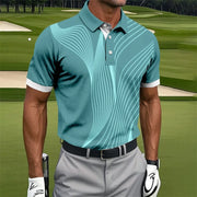 Polo grafiche con linee irregolari semplici per uomo Moda estiva Manica corta da - Polo-ZFA81324 XXS(US 32) - immagine 28